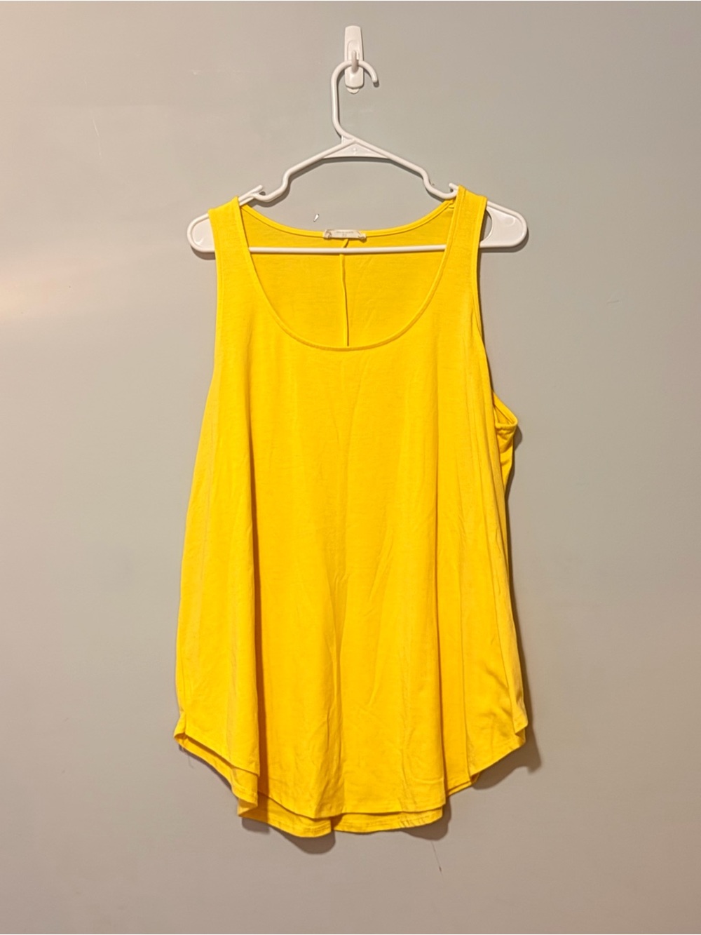 Zenana Outfitters Bright Yellow Scoop Neck Tank Top